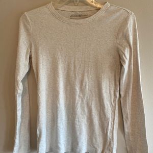 Eddie Bauer Long-Sleeve Oatmeal Tee - Womens S